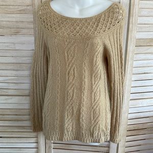 Ann Taylor Loft Cable knit oversized sweater size XS
